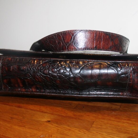 Exotic $649 Andrea Mabiani Italy Rich Alligator Hobo Shoulder Bag Purse - Picture 6 of 11